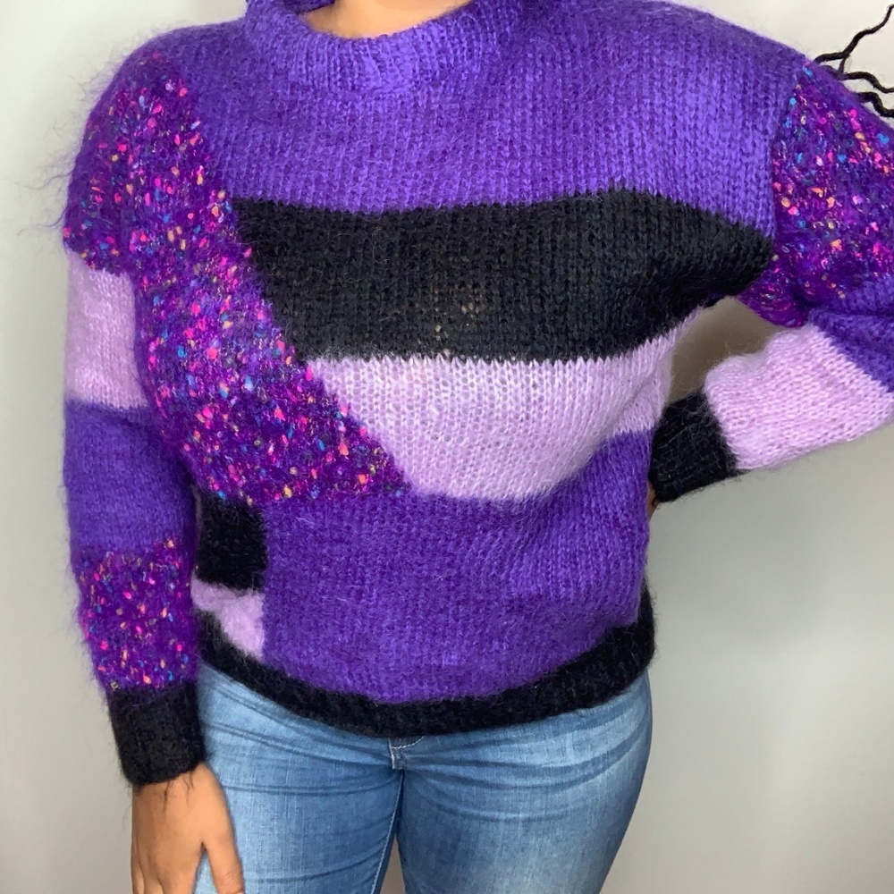Fun Purple Vintage Sweater